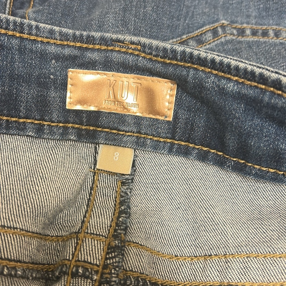 Kut from the Kloth Dark Blue Wide Leg Jeans - Picture 10 of 11